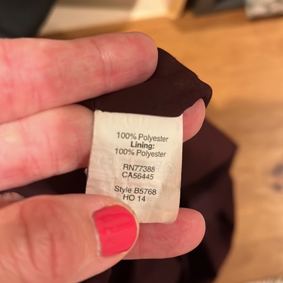 Madewell Purple and Black Ruffle Dress (Size 12) - Picture 12 of 13